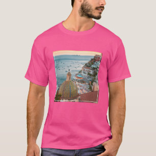 T-shirt Littoral Positano, Côte Amalfitaine, Italie