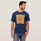 T-shirt Litzy Nom Chimie Élément Tableau Périodique (Devant entier)