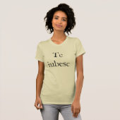 T-shirt L'iubesc - Je vous aime en roumain (Devant entier)