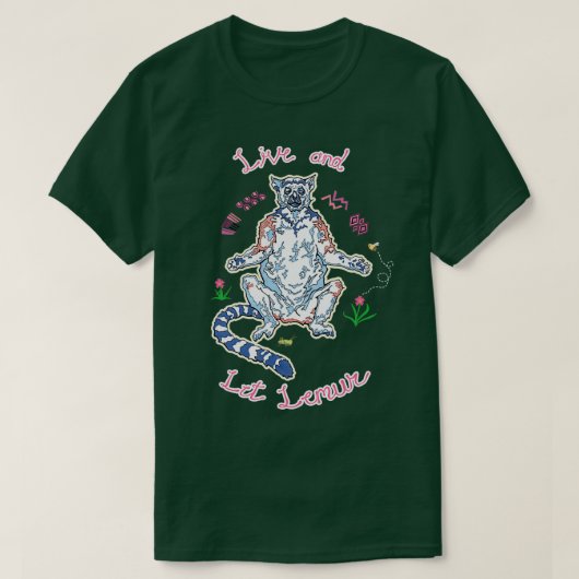 T-shirt Live and Let Lemur 2 (Design devant)