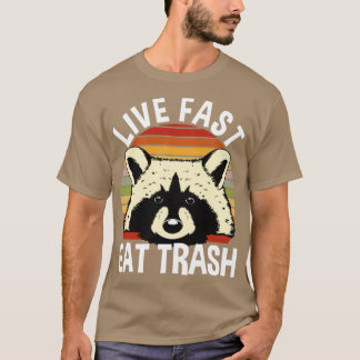 T-shirt Live Fast Eat Trump