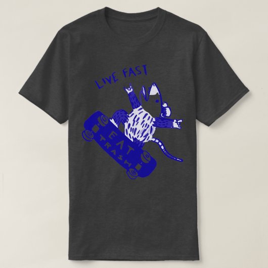 T-shirt Live Fast Eat Trump (Design devant)