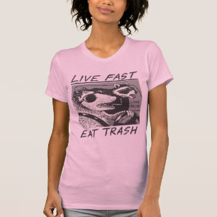 T-shirt Live Fast Eat Trump