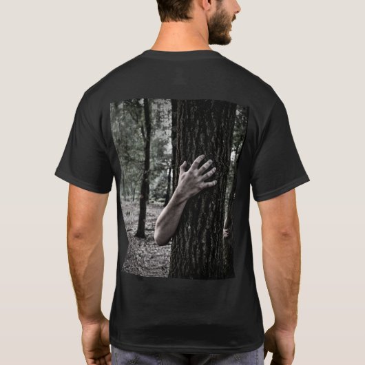 T-shirt Live Free Hug a Tree Zombie Goth (Dos)