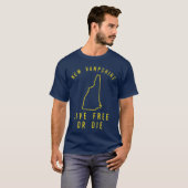 T-shirt Live Free ou Die New Hampshire (Devant entier)