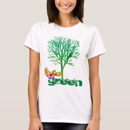T-shirt Live Green T (Devant)