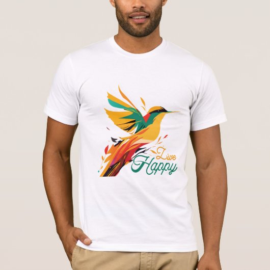 T-shirt Live Happy (Devant)