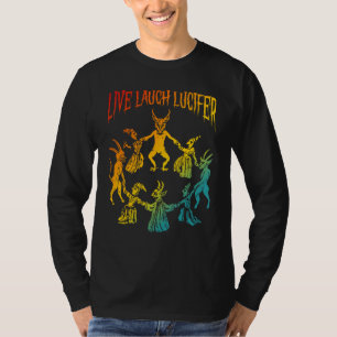 T-shirt Live Lauder Lucifer Horreur Satan Satanic Demon De