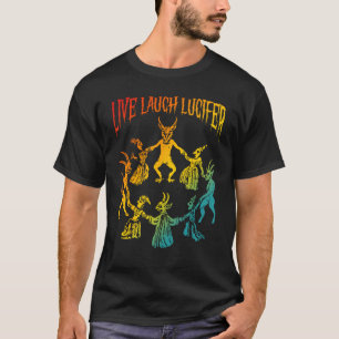 T-shirt Live Lauder Lucifer Horreur Satan Satanic Demon De