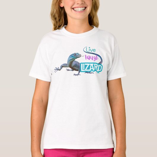 T-shirt Live Laugh Lizard (Devant)