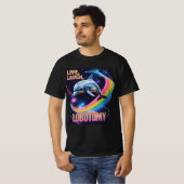 T-shirt Live Laugh Lobotomy Dolphin Meme (Devant entier)