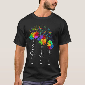 T-shirt Live Love Accep Sensibilisation sur l'autisme papi