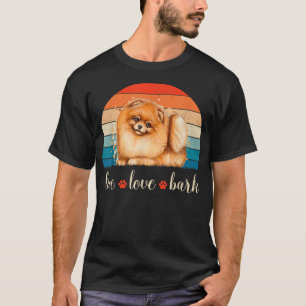 T-shirt Live Love Bark Pomeranian 