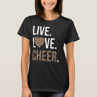 T-shirt Live Love Cheerled Pom-pom girl Cheerled
