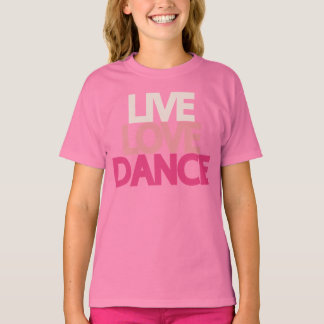 T-shirt Live Love Dance Youth Ringer