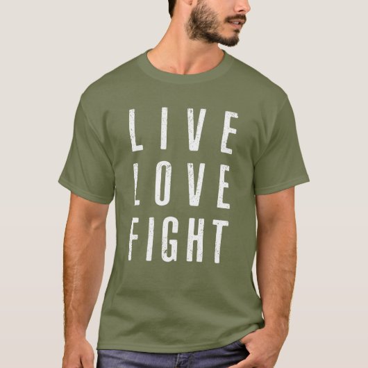 T-shirt Live Love Fight (Devant)
