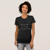 T-shirt Live, Love, Lauder Citation dans Morse Code Drôle (Devant entier)