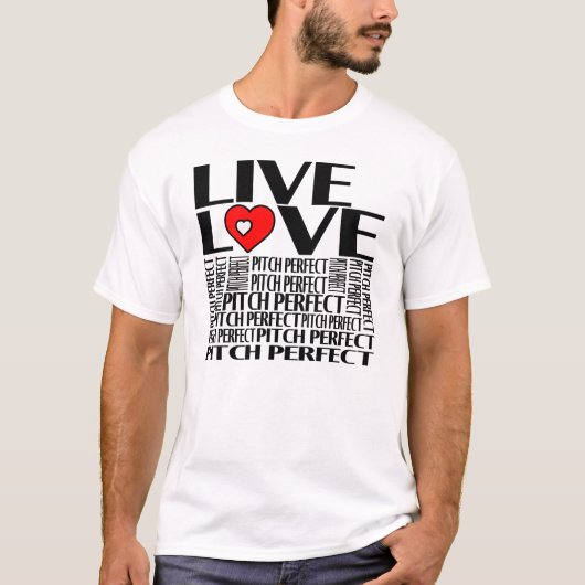 T-SHIRT LIVE LOVE PITCH PARFAIT (Devant)