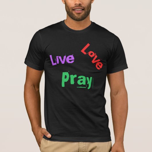 T-shirt Live Love Play (Devant)