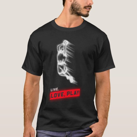 T-shirt Live Love Play (Devant)