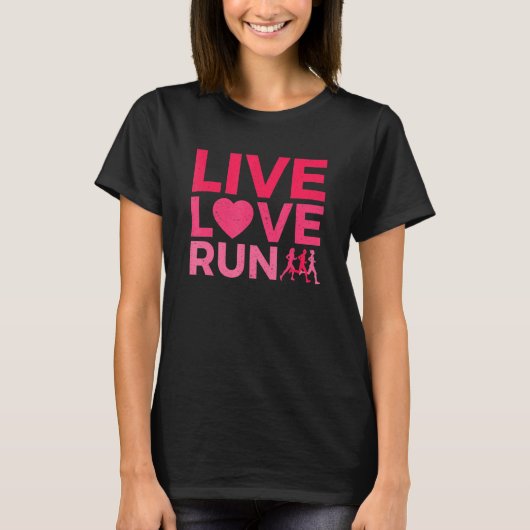 T-shirt Live Love Run (Devant)