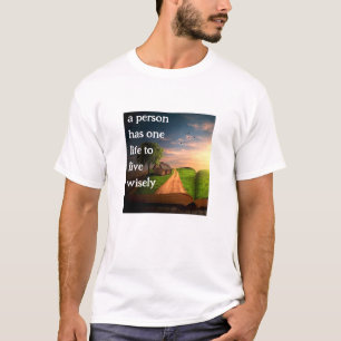 T-shirt Live sagement (lumière v3)