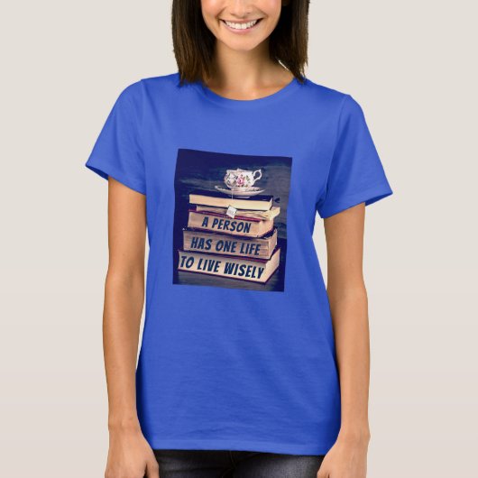 T-shirt Live sagement (v2 sombre) (Devant)