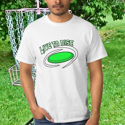 T-shirt Live to Disk, Golf sur disque