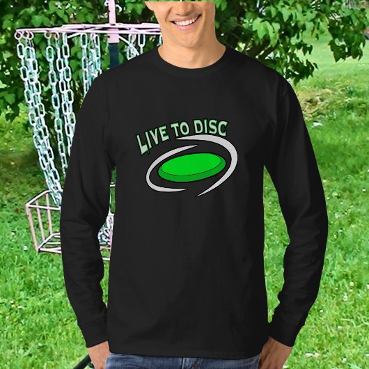 T-shirt Live to Disk, Golf sur disque