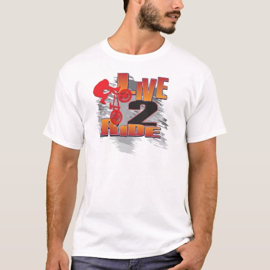 T-shirt Live to Ride - Ride to Live (Devant)