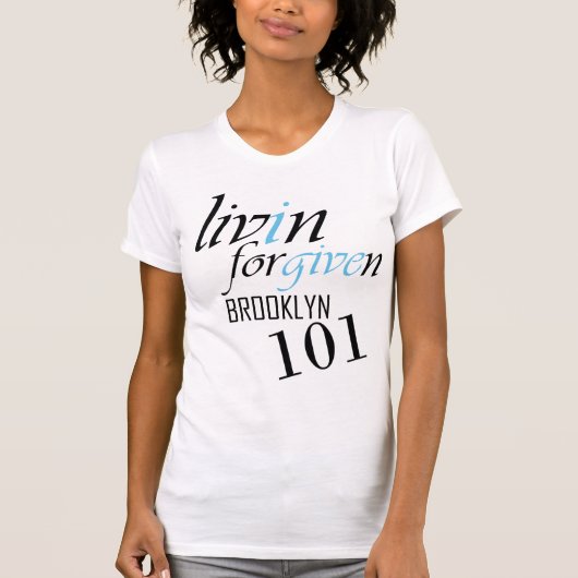 T-shirt "Liven pardonné Brooklyn 101" par Michael Crozz (Devant)