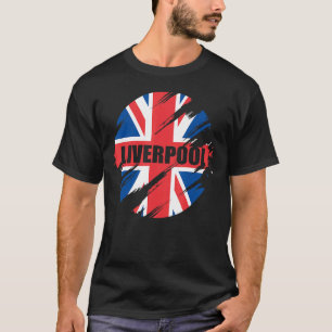 T-shirt Liverpool British Drapeau Angleterre Royaume-Uni U