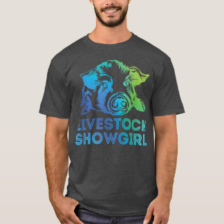 T-shirt Livestock Showgirl Showing Pigs At The Fair 