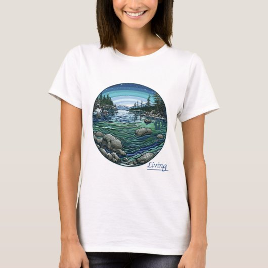 T-shirt Living en plein air (Devant)