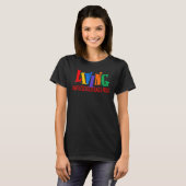 T-shirt Living Unapologetically Black & Proud Fun Black Pr (Devant entier)