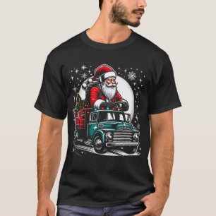 T-shirt Livraison de camions de Noël père Noël