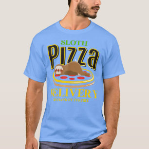 T-shirt Livraison de la pizza Sloth Restauration rapide Pi