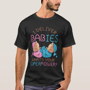 T-shirt Livraison de l'infirmière de travail Doula Midwive