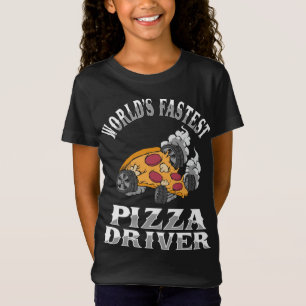 T-Shirt Livraison de pizza la plus rapide au monde