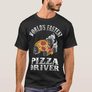 T-shirt Livraison de pizza la plus rapide au monde