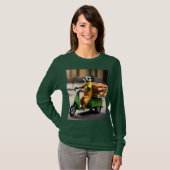 T-shirt Livraison De Pizza Meerkat Sur Tuk Tuk, (Devant entier)