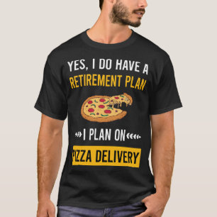 T-shirt Livraison de pizza pour la retraite
