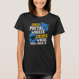 T-shirt Livraison par courrier chez le travailleur postal