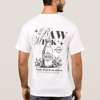 T-shirt Livraison Quotidienne de Lait Cru de la Ferme Fraî