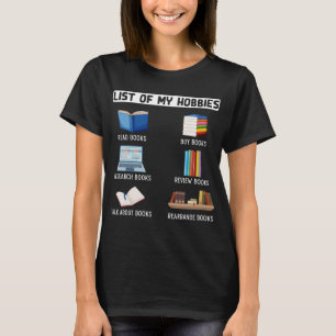 T-shirt Livre amusant Humour de l'amour livre Lecture