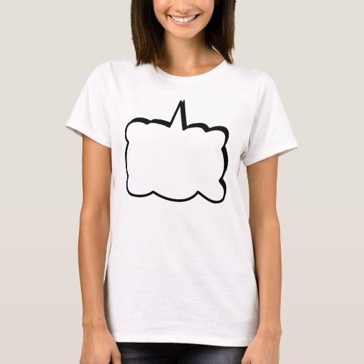 T-shirt Livre de bande dessinée de bulle de pensée personn (Devant)