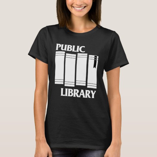 T-shirt Livre de bibliothèque publique (Devant)