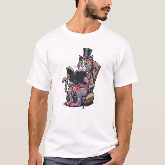 T-shirt Livre de chat (Devant)