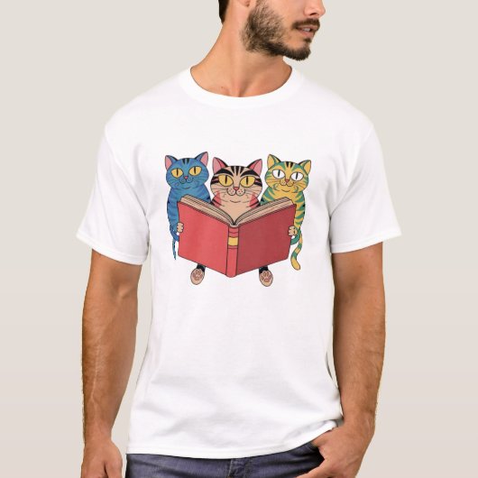 T-shirt Livre de chats (Devant)