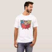 T-shirt Livre de chats (Devant entier)